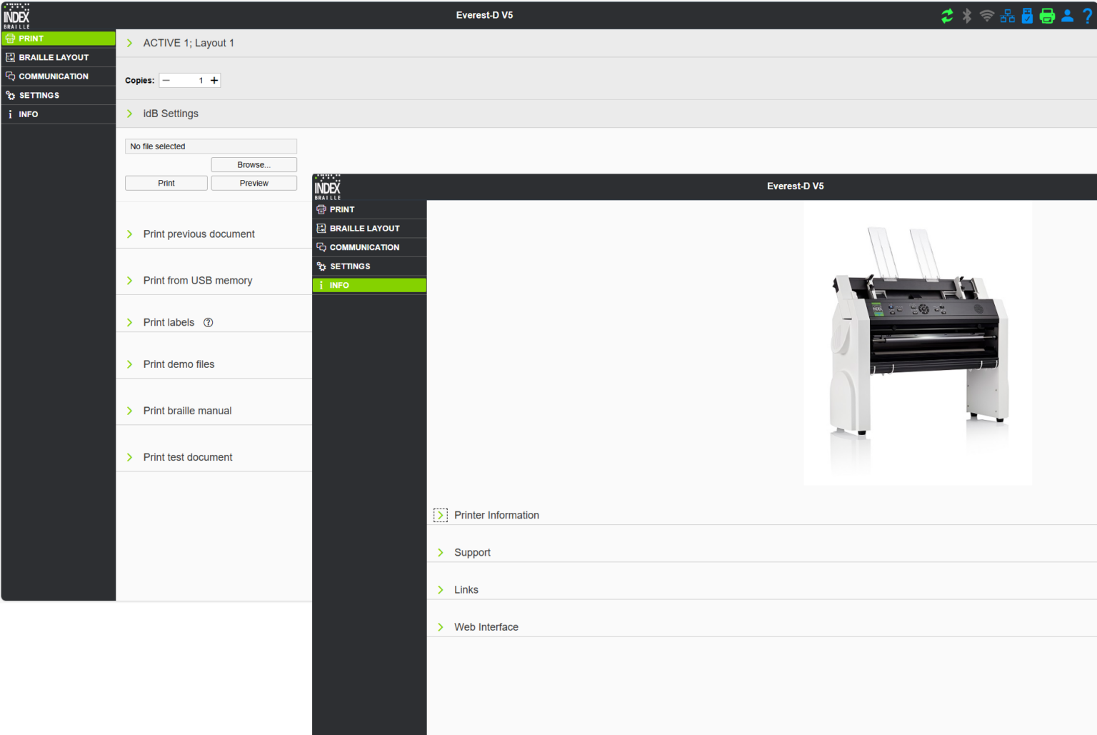 Index Web Interface - Index Braille